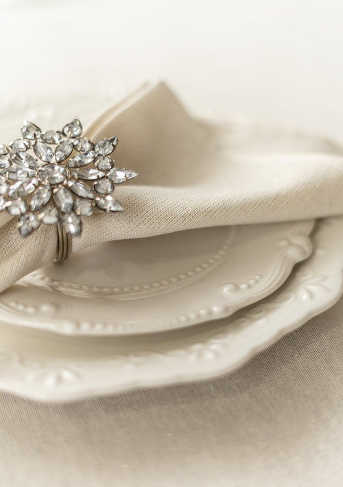 Festive napkin | Liso Crudo Oro