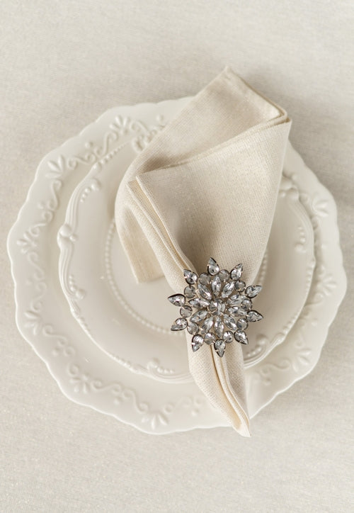 Festive napkin | Liso Crudo Oro